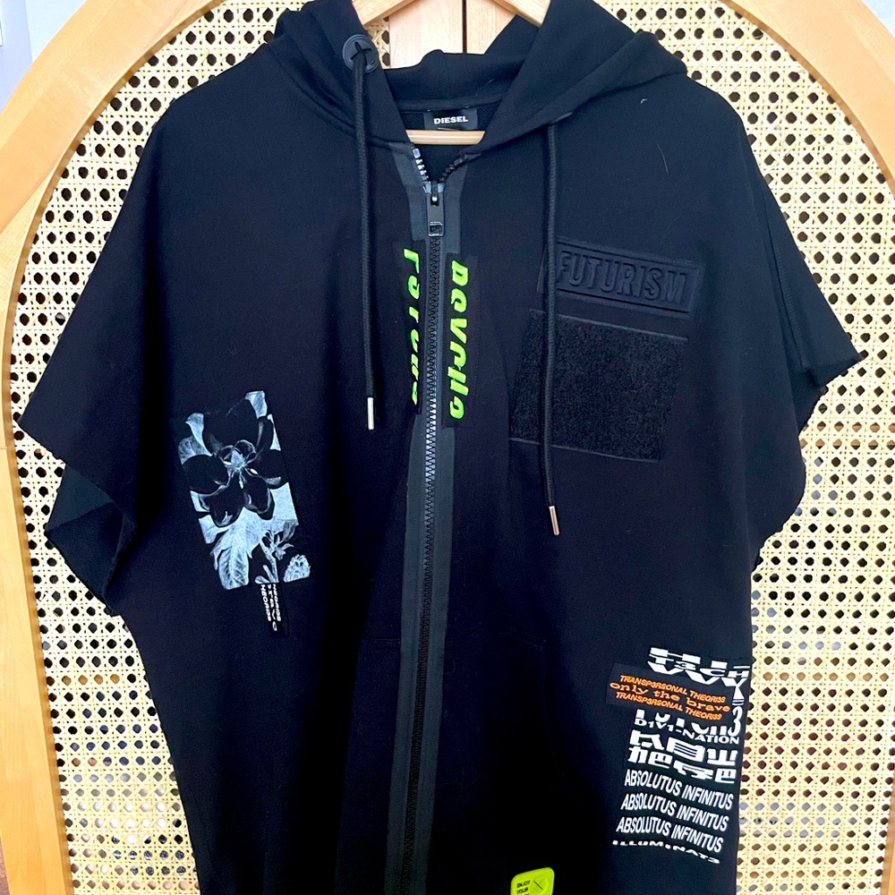 Diesel vest. Size small but feels oversized.